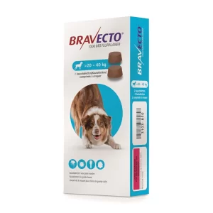 BRAVECTO 1000MG KAUWTABL GROTE HOND (>20KG-40KG) 1 stuk