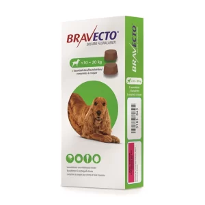 BRAVECTO 500MG KAUWTABL MIDDELGROTE HOND (>10KG-20KG) 1 stuk